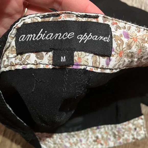 Ambiance High Waist Black Women's Shorts - Picture 3 of 4